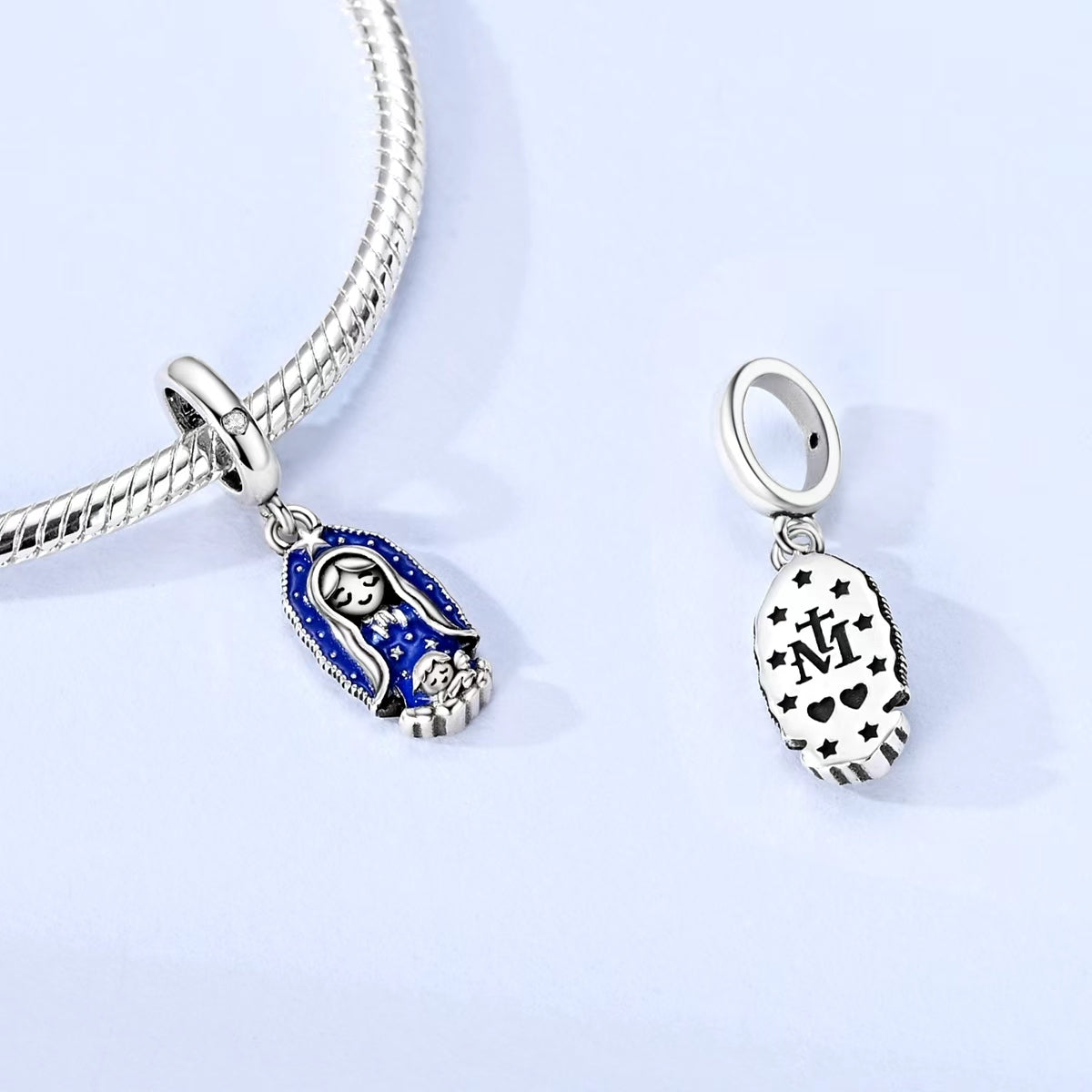 Világító Őrangyal Charm
